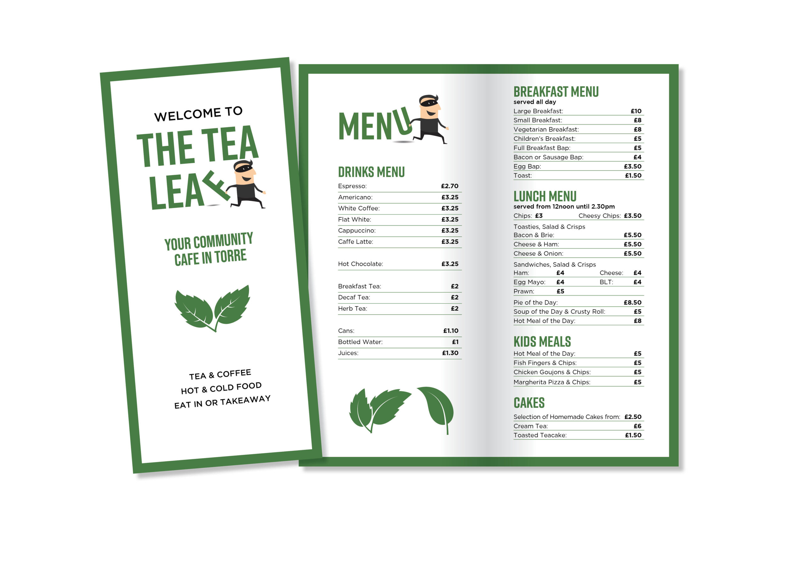 The Tea Leaf Menu